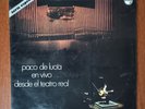 Paco De Lucia – En Vivo Desde El Teatro Real [1984] Vinyl LP Latin Folk Flamenco