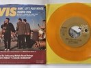 RARE 45T ELVIS PRESLEY- BABY LETS PLAY HOUSE / HOUND DOG- RCA USA 1984- JAUNE