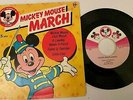 Mickey Mouse Club Mickey Mouse March Vinyl Record Vintage 45 RPM 1970