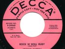 JOHNNY CARROLL Rock N' Roll Ruby DECCA Rockabilly Rab RnR 45 Promo HEAR