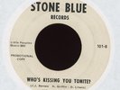 Northern Soul 45 HERMAN LEWIS Who's Kissing You Tonite? on Stone Blue PROMO HEAR