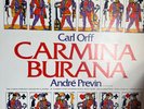 Original Master Recording MFSL 1-506 Carl Orff CARMINA BURANA Vinyl LP Previn