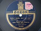 Ronnie Munro Hello, Aloha, How Are You? French 78RPM Odeon 74.332/3