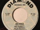 GARAGE PUNK Pat Farrell & The Believers BAD WOMAN Diamond 45 rare Canada NM