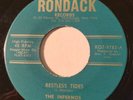 GARAGE SURF The Infernos RESTLESS TIDES Rondack 45 rare Upstate New York NM