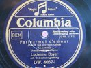 Lucienne Boyer 78 RPM / Dans La Fumée & Parlez-Moi D`Amour (08-0222-HL)