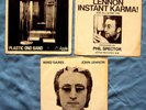 (x3) JOHN LENNON Give Peace A Chance; Instant Karma; Mind Games w/PICTURE SLEEVE
