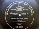 Franz Naval Ouvre tes Yeux Bleus 78RPM G&T Vienna G.C.-32109 Single Side Flush