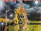 IRON MAIDEN 1980 Vinyl LP Paul Di'Anno Dave Murray Steve Harris Autograph SIGNED