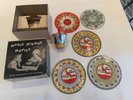 Vintage Red Raven Magic Mirror Movies Original box 5 records and Mirror