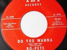 Bo-Pete Garage Rock 45 Do You Wanna bw Groovy Little Suzie on Try Records