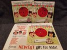 Pick One 1961 Three Stooges Vinyl Record + Advertising Happy Birthday New Old
