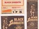 BLACK SABBATH & AC/DC - concert ticket stub - 22 April 1977 - Gothenburg, Sweden
