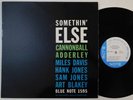 CANNONBALL ADDERLEY Somethin Else BLUE NOTE LP OG EX ear 47 west dg miles davis