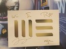 Arcade Fire signed postcard with WE vinyl new autographed