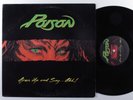 POISON Open Up And Say...Ahh  ENIGMA/CAPITOL LP VG+ v