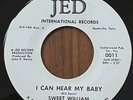 SWEET WILLIAM AND THE STEREOS I Can Hear My Baby JED R&B 45 RARE