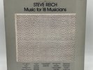 Steve Reich Music for 18 Musicians LP ECM 1 1129 original 1978 Classical record