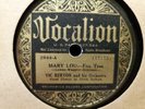 Vic Berton/Chick Bullock - Mary Lou b/w Lonesome & Sorry- Vocalion 2944 Jazz  NM