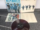 LP RED WAX VINYL THE BEATLES ALBUM HELP OP 7387 JAPAN 1ST PRESS 1965 EXCELLENT