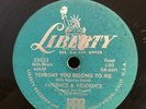 Patience & Prudence-Liberty-55022-Tonight you Belong To Me- 78 Rpm E+ 1956