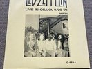 Red Zeppelin LIVE IN OSAKA 9/29 `71 Record New From Japan