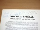 LIONEL HAMPTON, OSCAR PETERSON, BUDDY DEFRANCO 3 x SIGNED JAPAN LP in MINT--