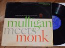 Thelonious Monk Meets Gerry Mulligan VG++ DG Mono 1st Cover Riverside lp