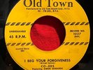 Co-Eds - I Beg Your Forgiveness / Love You Baby - Old Town - RARE DOOWOP 45