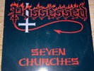 RAR  POSSESSED: Seven Churches LP Vinyl Album 1985 1st PRESS Inlay Lyrics Roadru
