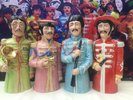 TOBY JUGS. The  Beatles.Sgt Pepper.records.LP. Beatle bobble heads. figures.45