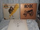 AC/DC vinyl LP lot: Flick of the Switch; High Voltage; For Those About to Rock 