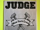 Judge “New York Crew” Schism Records number 2 Straight Edge New York Hardcore