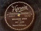 Herwin 92403 Skip James DRUNKEN SPREE    78rpm  Delta Blues  E