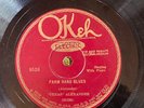 Okeh 8526 Texas Alexander FARM HAND BLUES   78rpm  Blues 1928  V/VV-