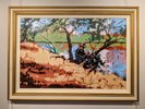 Rolf Harris Banjo Patterson Writes Waltzing Matilda Limited Edition canvas print