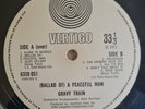 Gravy Train LP Ballad Of A Peaceful Man UK Vertigo Swirl 1st Press PROG TOPAUDIO