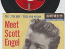 ROCKABILLY TEEN 45 w/ PIC SLEEVE- SCOTT ENGEL -THE LIVIN' END -HEAR 1958 ORBIT