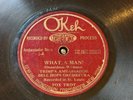 Trimp's Ambassador Bell Hop Orch Okeh Special 1A What A Man Personal St Louis 78