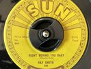 Rockabilly RAY SMITH Right Behind You Baby / So Young 45 SUN 298 EX