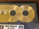 Elvis Top 30 #1 Hits Golden Record and Jailhouse Rock Framed Pins (2 piece set)