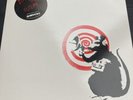 Banksy - Dirty Funker Future Radar Rat, Red on White.