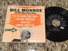 Bill Monroe and His Blue Grass Boys 45 RPM EP - Decca ED 2713