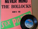 SEX PISTOLS Never Mind Bollocks rare w/Correction STICKER & Submission 45 Freeby