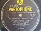 The Beatles LP Sgt Peppers UK Parlophone Stereo 1st Press GAA 2 / GGD 1 -1 -1