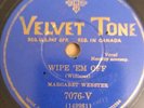 78 Rpm Prewar Blues Margaret Webster Wipe 'Em Off E Condition