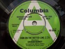 GRAHAM BONNEY SIGN ON THE DOTTED LINE UK COLUMBIA DEMO VINYL IS IN EX COND