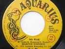 MARCUS JOHNSON No War AQUARIUS 45 Killer Roots Reggae HEAR