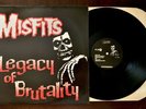 MISFITS - LEGACY OF BRUTALITY LP 1986 Black Translucent Vinyl Plan 9 RARE PUNK