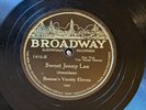 Lloyd Newton Jack Purvis Broadway 1416 Sweet Jenny Lee Jazz 78 E